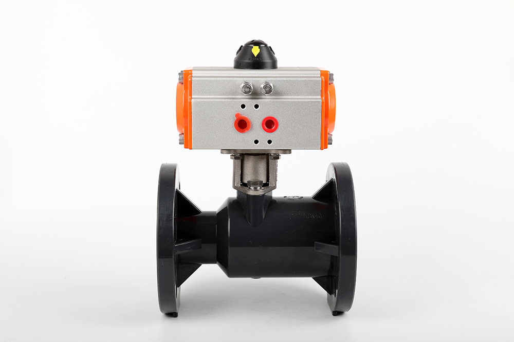 肃南气动法兰一体球阀